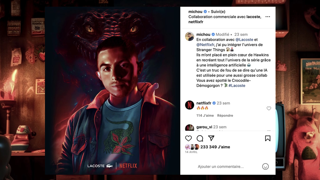picture of Launching the Lacoste x Netflix Capsule Collection with Michou